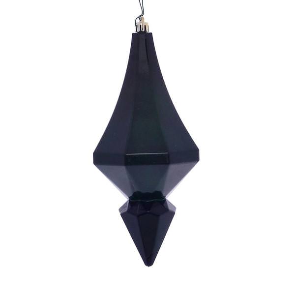 8" Emerald Candy Diamond Finial Ornament (2 pack)