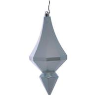 Vickerman 8" Baby Blue Candy Diamond Finial Ornament (2 pack)