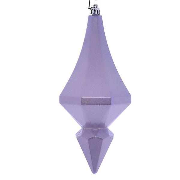 8" Lilac Candy Diamond Finial Ornament (2 pack)