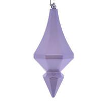 Vickerman 8" Lilac Candy Diamond Finial Ornament (2 pack)