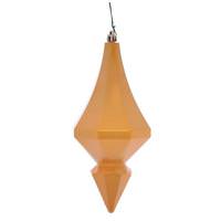 Vickerman 8" Honey Gold Candy Diamond Finial Ornament (2 pack)