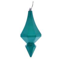 Vickerman 8" Teal Candy Diamond Finial Ornament (2 pack)