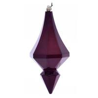 Vickerman 8" Burgundy Candy Diamond Finial Ornament (2 pack)