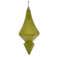 Vickerman 8" Lime Candy Diamond Finial Ornament (2 pack)