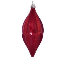 Vickerman 10" Red Candy Glitter Shuttle Ornament (2 pack)