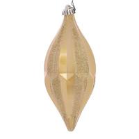 Vickerman 10" Gold Candy Glitter Shuttle Ornament (2 pack)