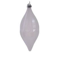 Vickerman 10" White Candy Glitter Shuttle Ornament (2 pack)