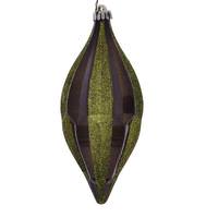 Vickerman 10'' Olive Candy Glitter Shuttle Christmas Ornament (2 Pack)