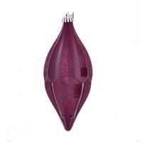 Vickerman 10" Wine Candy Glitter Shuttle Ornament (2 pack)