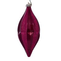 Vickerman 10'' Berry Red Candy Glitter Pinecone Christmas Ornament (2 Pack)
