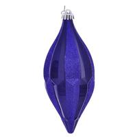 Vickerman 10" Cobalt Blue Candy Glitter Shuttle Ornament (2 pack)