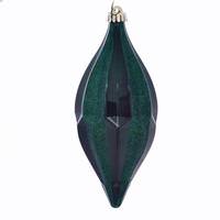 Vickerman 10" Emerald Candy Glitter Shuttle Ornament (2 pack)