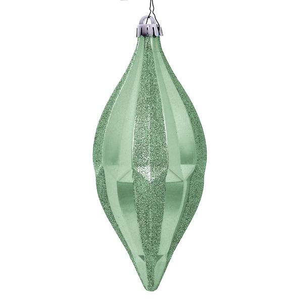 10" Baby Blue Candy Glitter Shuttle Ornament (2 pack)