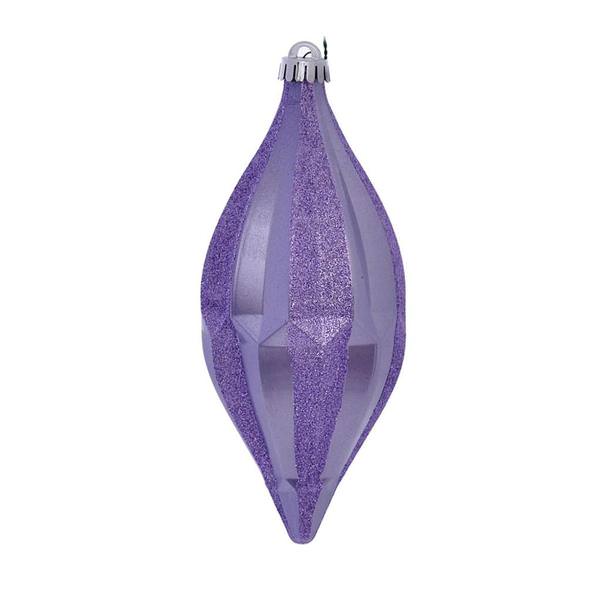 10" Lilac Candy Glitter Shuttle Ornament (2 pack)