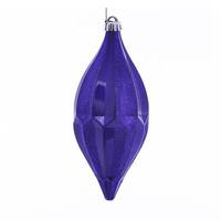 Vickerman 10" Purple Candy Glitter Shuttle Ornament (2 pack)