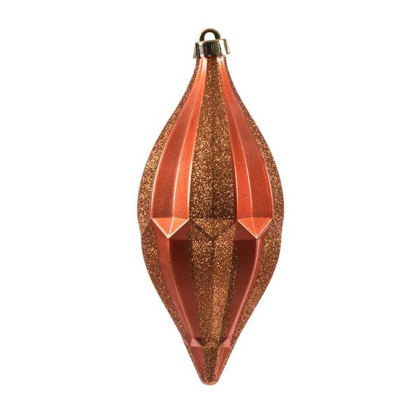 10" Coral Candy Glitter Shuttle Ornament (2 pack)