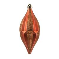 Vickerman 10" Coral Candy Glitter Shuttle Ornament (2 pack)