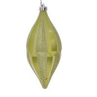 Vickerman 10" Lime Candy Glitter Shuttle Ornament (2 pack)