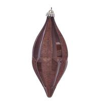 Vickerman 10" Mocha Candy Glitter Shuttle Ornament (2 pack)