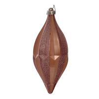 Vickerman 10" Cafe Latte Candy Glitter Shuttle Ornament (2 pack)