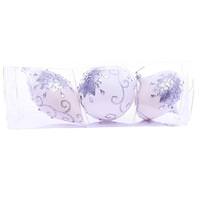 Vickerman 4-7" Midnight Blue Matte Glitter Christmas Ornament (3 Pack)