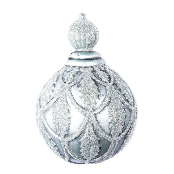 8" Limestone Antique Holly Drop Ornament