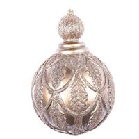 Vickerman 8" Mocha Antique Holly Drop Ornament