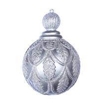 Vickerman 8" Pewter Antique Holly Drop Ornament