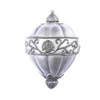 Vickerman 11" Gunmetal Antique Scroll Drop Ornament