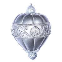 Vickerman 11" Pewter Antique Scroll Drop Ornament