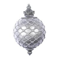 Vickerman 11" Gunmetal Antique Net Ball Ornament