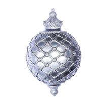 Vickerman 11" Pewter Antique Net Ball Ornament