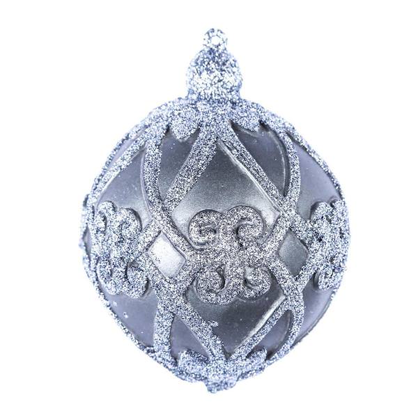 5" Pewter Antique Filigree Ball Ornament (3 pack)