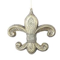 Vickerman 7.3" Gold Antique Fleur-de-lis Ornament (2 pack)