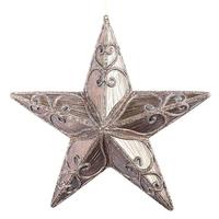 Vickerman 9" Mocha Antique Swirl Star Ornament