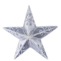 Vickerman 9" Pewter Antique Swirl Star Ornament