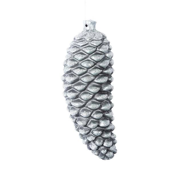 8" Limestone Antique Pine Cone Ornament (2 pack)
