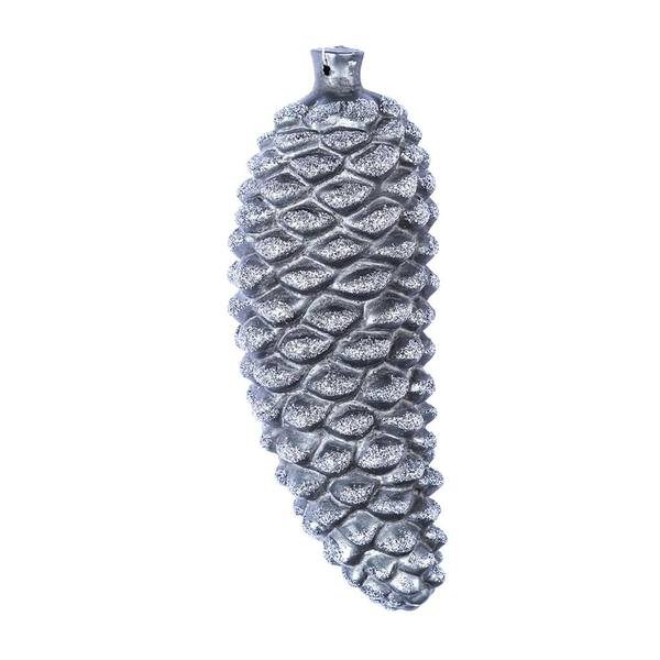 8" Pewter Antique Pine Cone Ornament (2 pack)