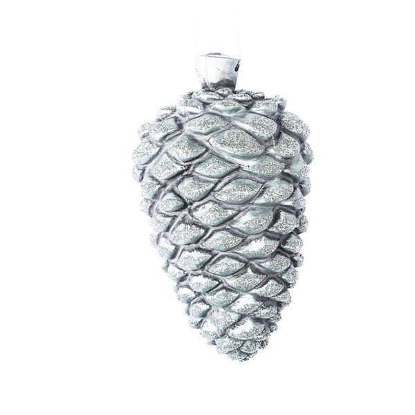 5.5" Limestone Antique Pine Cone Ornament (3 pack)