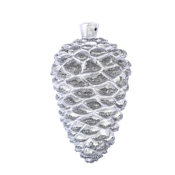 5.5" Gunmetal Antique Pine Cone Ornament (3 pack)