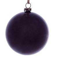 Vickerman 3" Plum Wood Grain Ball Christmas Ornament (6 Pack)