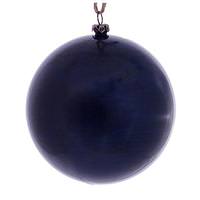 Vickerman 4" Midnight Blue Wood Grain Ball Ornament (6 pack)