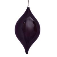 Vickerman 11.5" Burgundy Wood Grain Drop Ornament (2 pack)