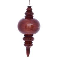 Vickerman 13" Copper Wood Grain Finial Ornament
