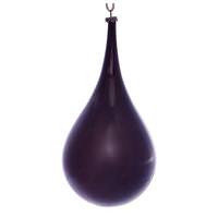 Vickerman 4" Plum Wood Grain Teardrop Ornament (2 pack)