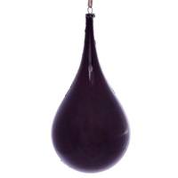 Vickerman 4" Burgundy Wood Grain Teardop Ornament (2 pack)