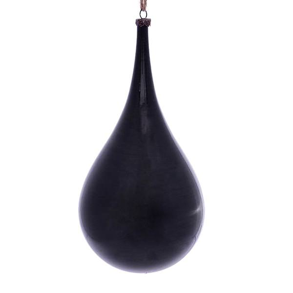 4" Moss Green Wood Grain Teardrop Ornament (2 pack)
