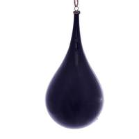 Vickerman 4" Midnight Blue Wood Grain Teardrop Ornament (2 pack)