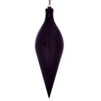 Vickerman 12" Plum Wood Grain Shuttle Ornament (2 pack)