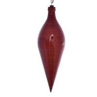Vickerman 12" Copper Wood Grain Shuttle Ornament (2 pack)